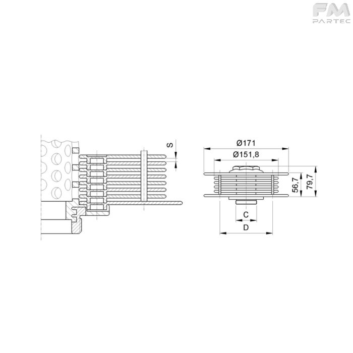 DISEGNO TECNICO SKU DP-STC-170SH