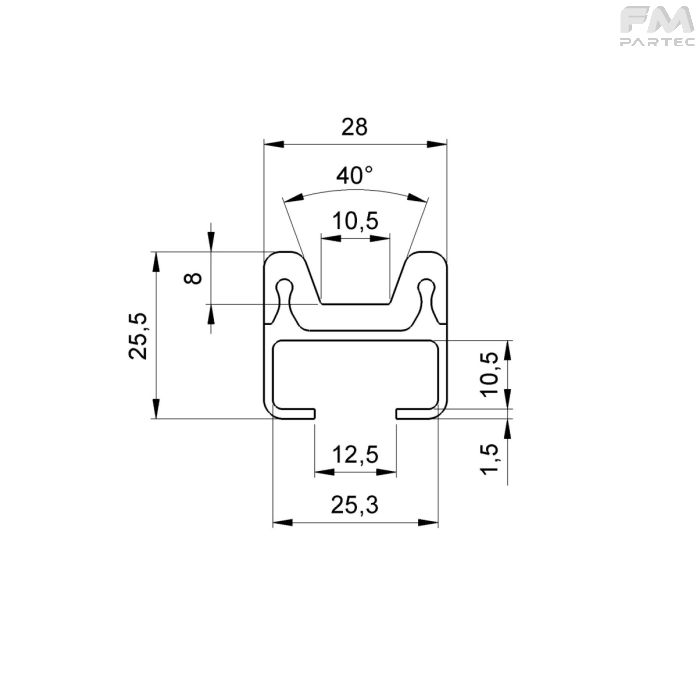 Disegno tecnico Sku: PR-BS-GTC-B
