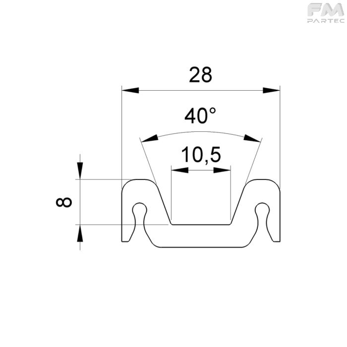 Disegno tecnico Sku: PR-SP-GTC-B