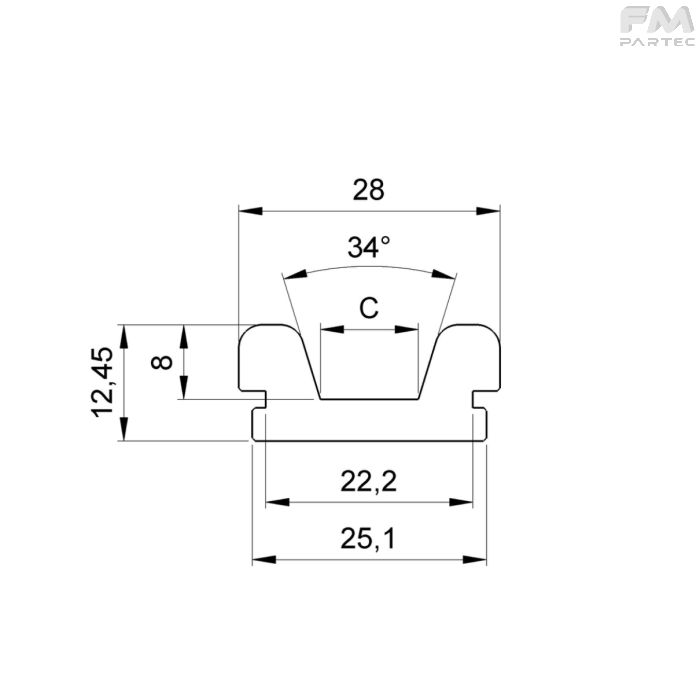 Disegno tecnico SKU PR-SP-DIA