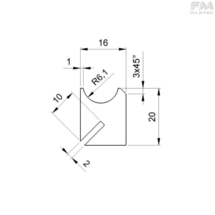 Disegno tecnico SKU PR-BS-DIA-C