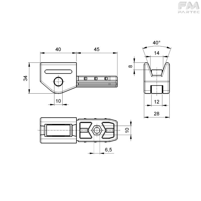 Disegno tecnico SKU CH-AC-TI