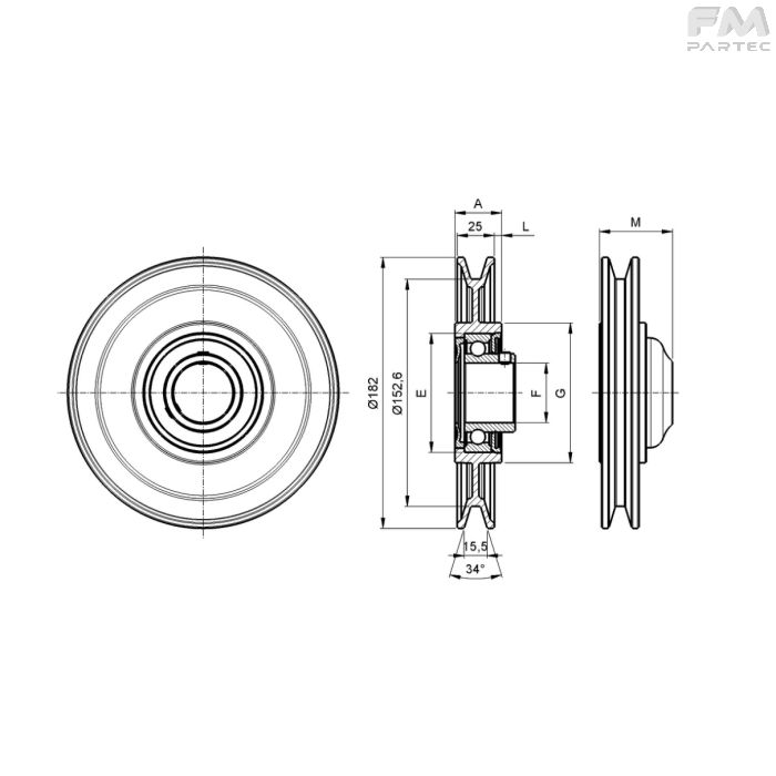 Disegno tecnico Sku: PRW-P-ID1B-170