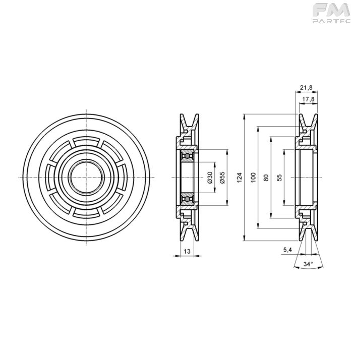 Disegno tecnico Sku: PRW-P-1A125