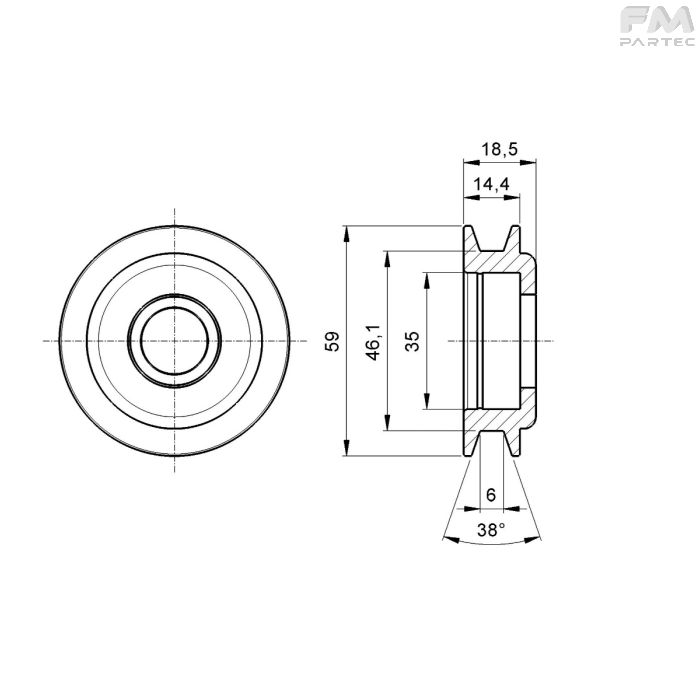 Disegno tecnico SKU Sku: PRW-P-1A60