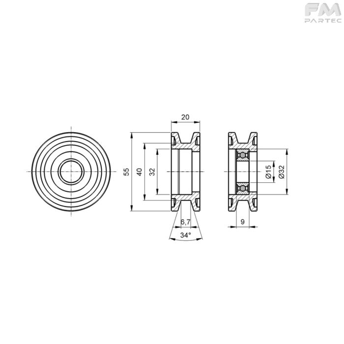 Disegno tecnico Sku: PRW-P-1A55
