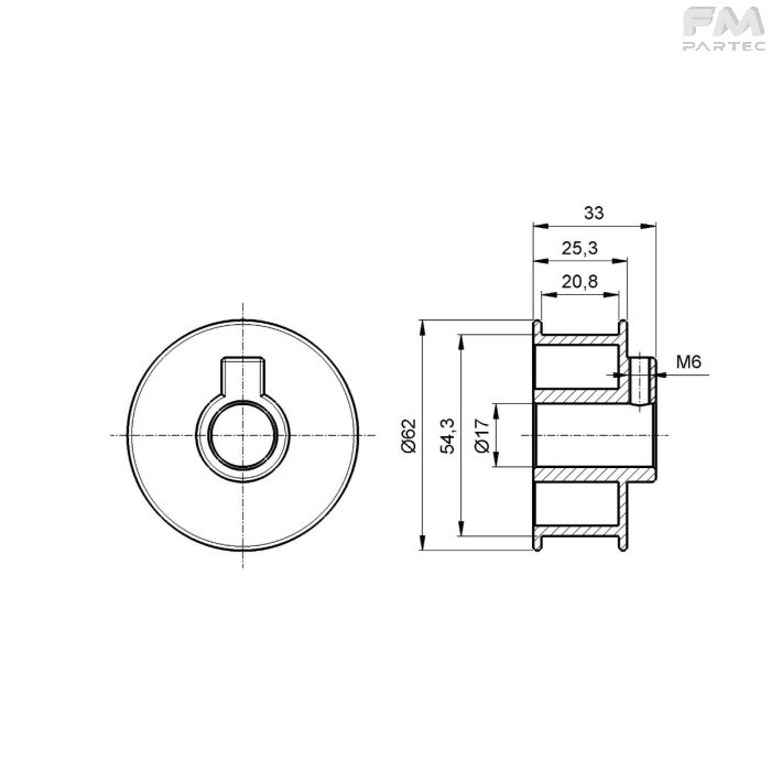 Disegno tecnico Sku: PRW-P-ID-62
