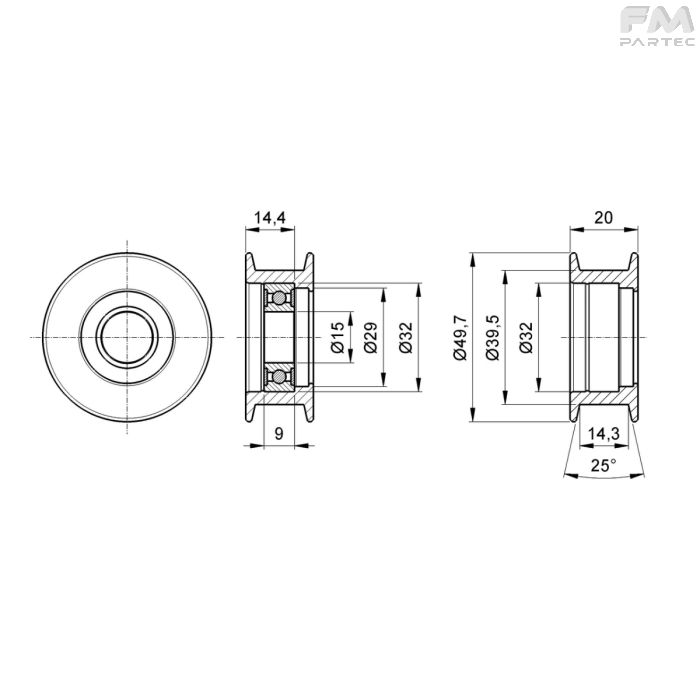 Disegno tecnico Sku: PRW-P-ID-50