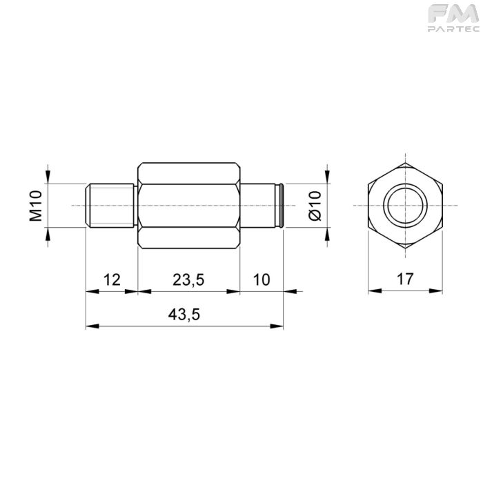 Disegno tecnico Sku: PRW-P-AC-P1