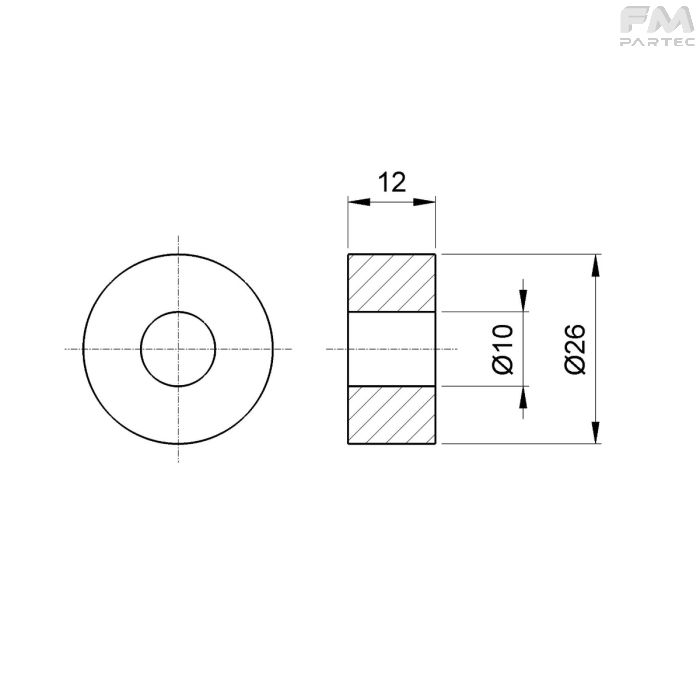 DISEGNO TECNICO SKU PRW-R-26-TPU