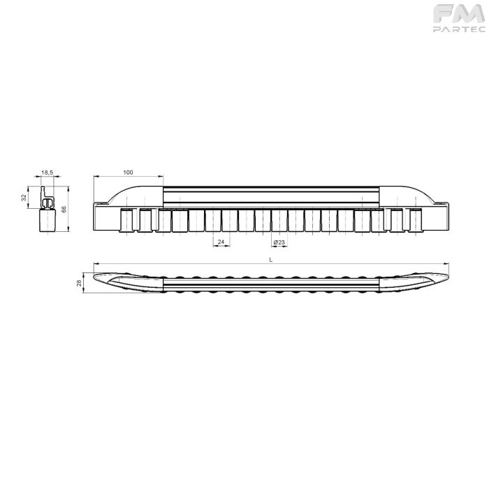 Disegno tecnico SKU RCV-CR32DE-PU24C1