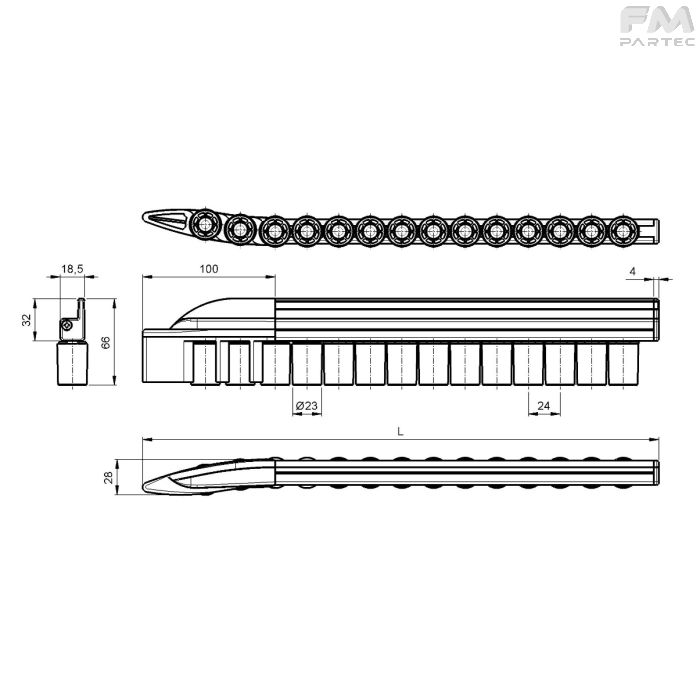 Disegno Tecnico SKU RCV-CR32RE-PU24C3
