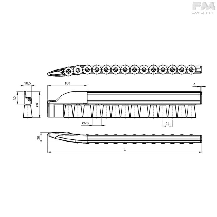 Disegno Tecnico SKU RCV-CR32CLE-PU24C1
