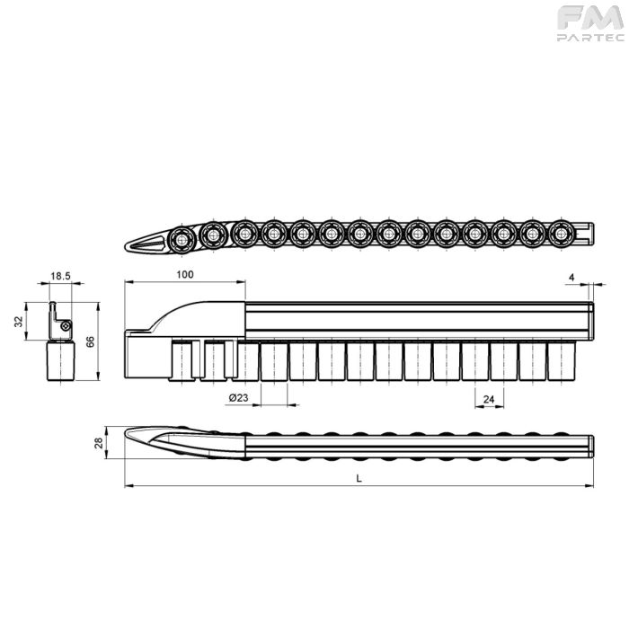 Disegno tecnico SKU RCV-CR32LE-PU24C1