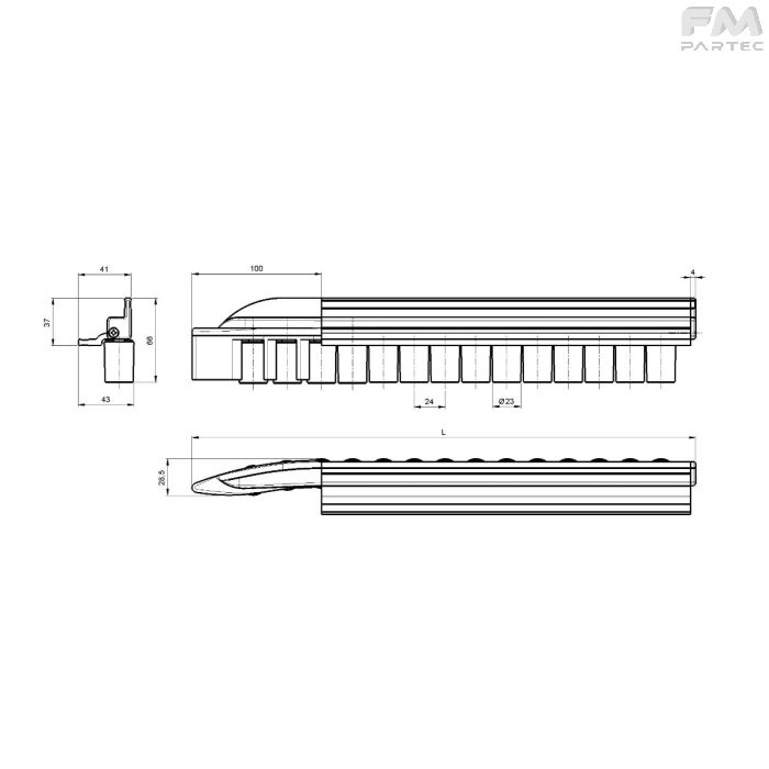 Disegno tecnico Sku: RCV-CR41RE-PU24C3