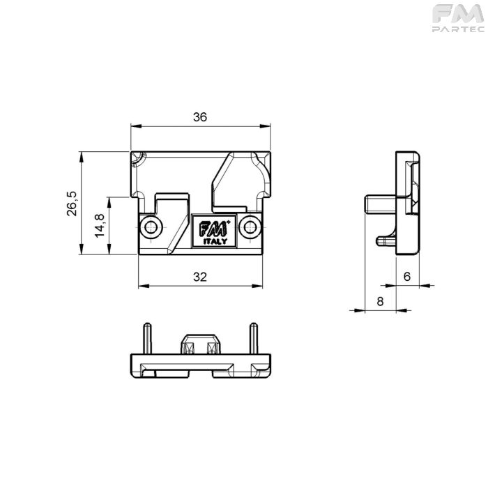 Disegno tecnico Sku: RCH-AC-ER-60006