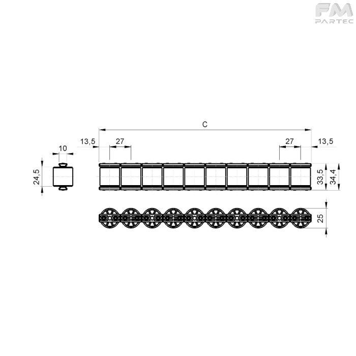 Disegno tecnico Sku: RCH-ER-RO27