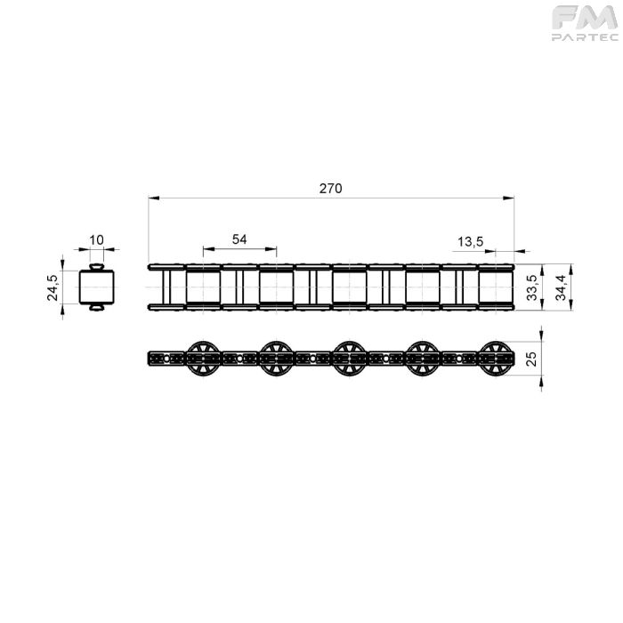 Disegno tecnico Sku: RCH-ER-RO54