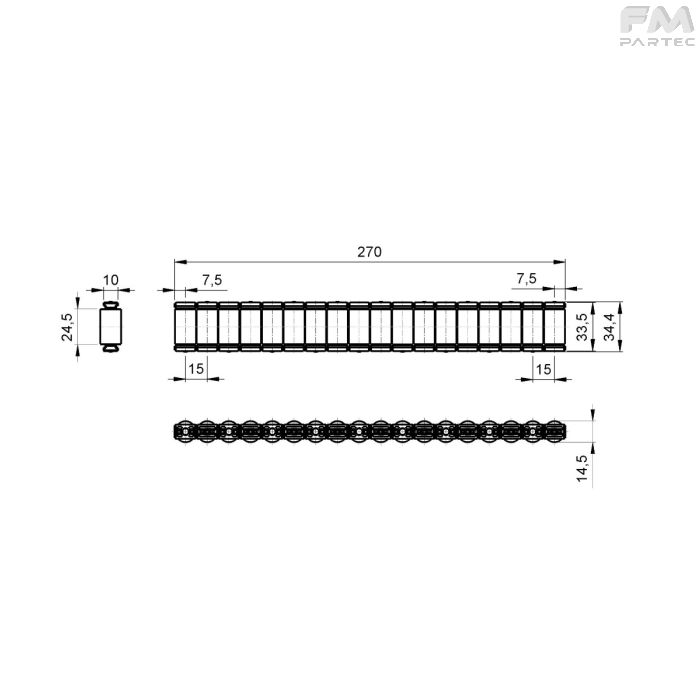 Disegno tecnico Sku: RCH-ER-RO15