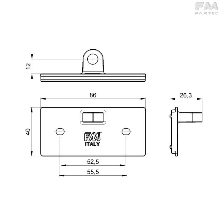 Disegno tecnico Sku: RCH-AC-ER-PL