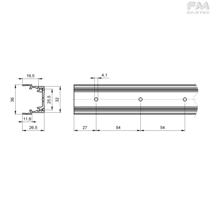 Disegno tecnico SKU RCH-ER-PRO