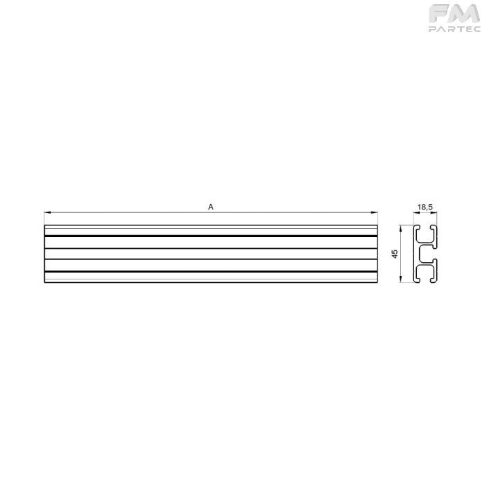 Disegno tecnico Sku: RCV-CR-PRO45