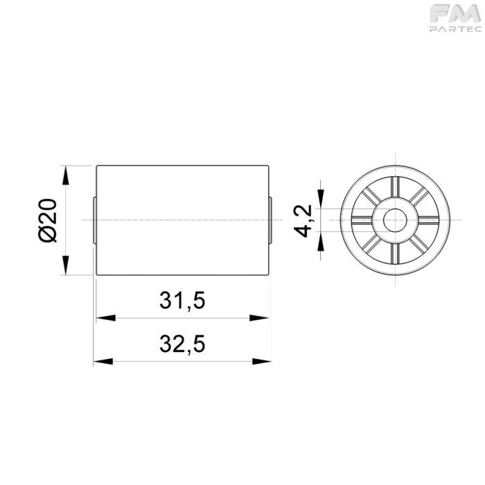 Disegno tecnico Sku: RCH-SP-MDLB-RL22C8