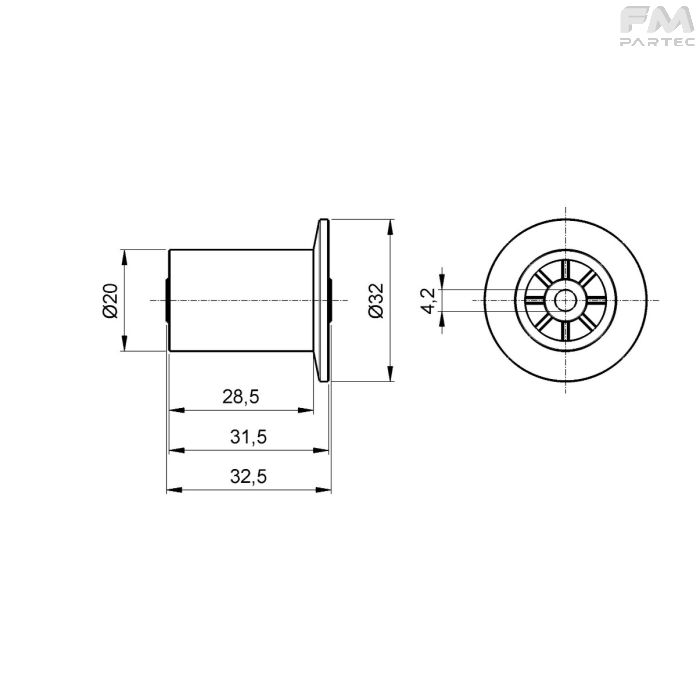 Disegno tecnico Sku: RCH-SP-MDLB-RLF22C8