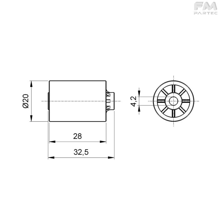 Disegno tecnico Sku: RCH-SP-MDLB-RLG22C8