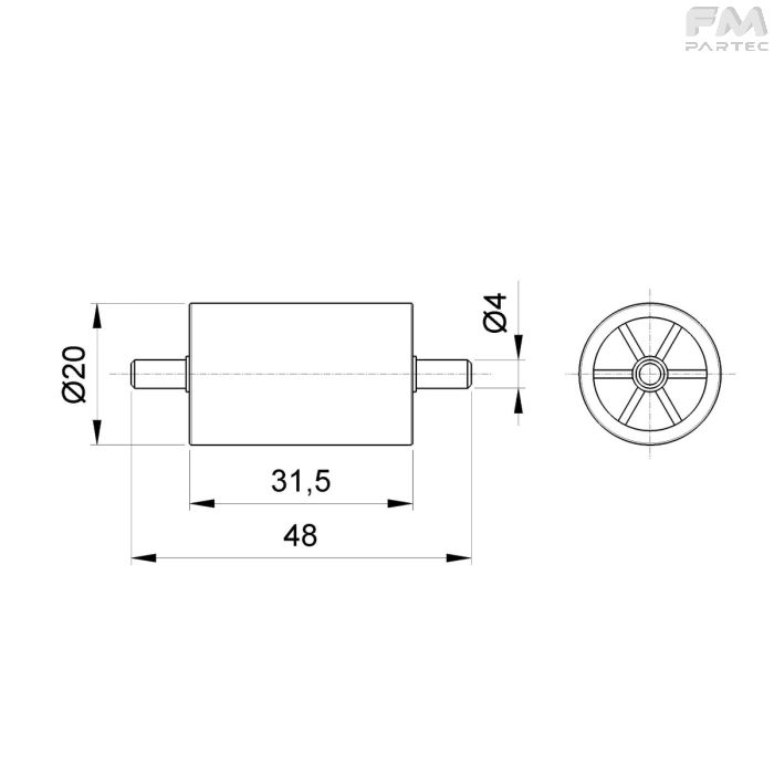 Disegno tecnico Sku: RCH-SP-MDLB-RL22C6