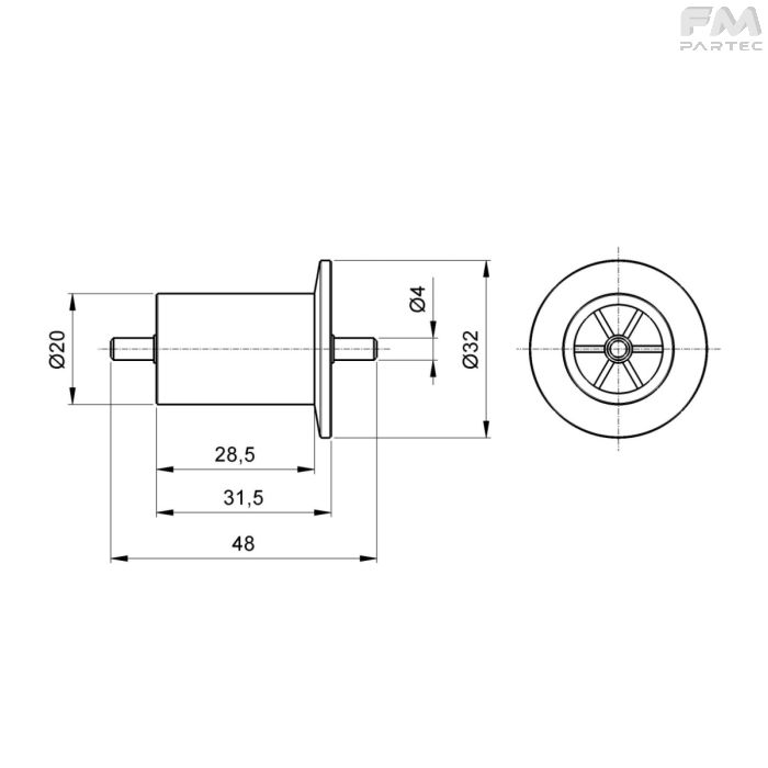 Disegno tecnico Sku: RCH-SP-MDLB-RLF22C6