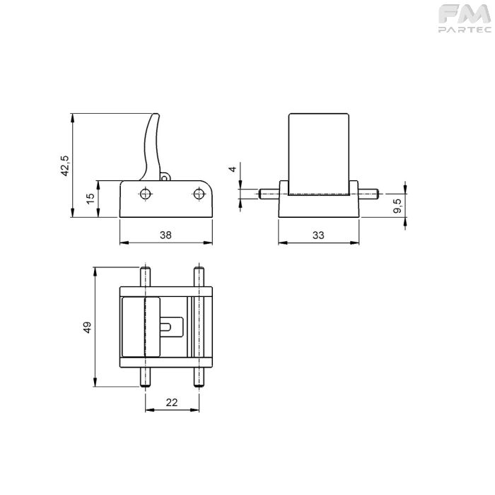 Disegno tecnico Sku: RCH-AC-MD-MS22