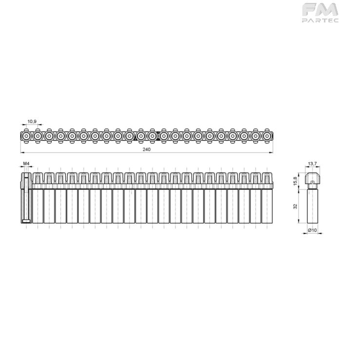 Disegno tecnico Sku: RCV-SP-CR-PU11C3