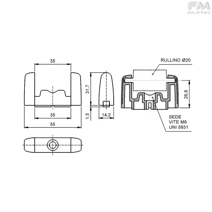 Disegno tecnico Sku: RCH-AC-400