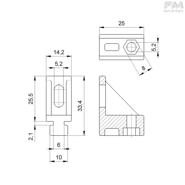 Disegno tecnico Sku: RCH-AC-403