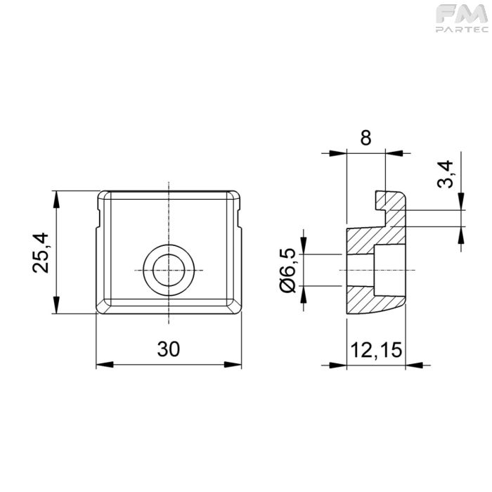 Disegno tecnico Sku: RCH-AC-404