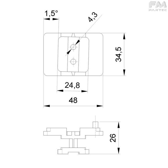 Disegno tecnico SKU SR060402