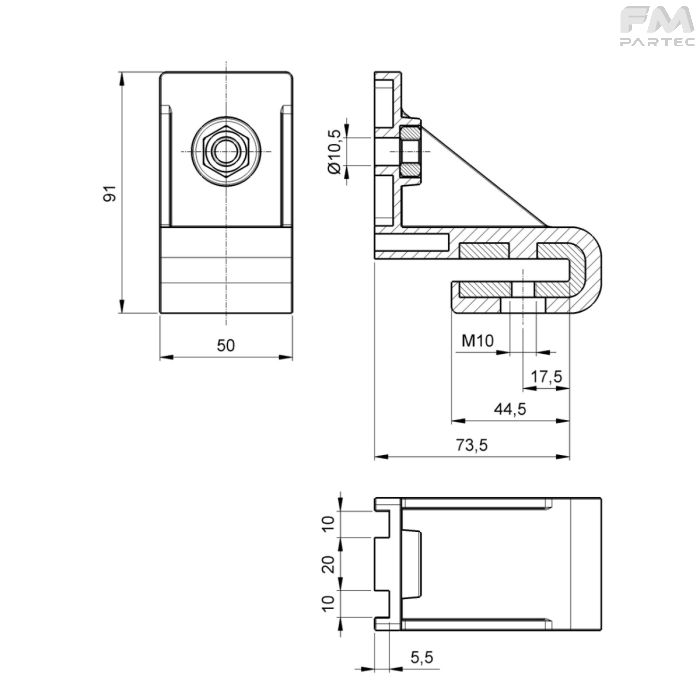 Disegno tecnico SKU SRS-SP-SU