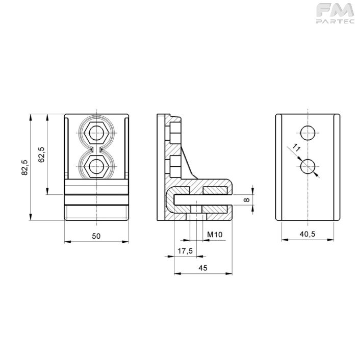 Disegno tecnico SKU SU-CH-RH183