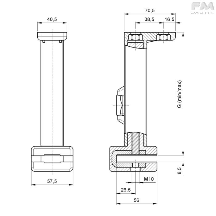 Disegno Tecnico SKU SU-AJ-SP-SQ