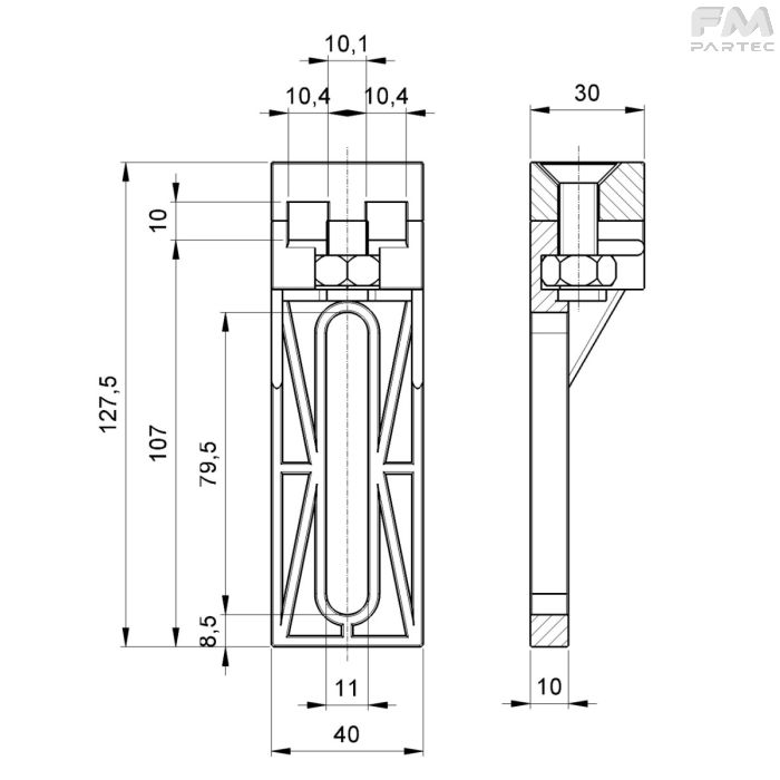 Disegno tecnico SKU SU-RSQ-130