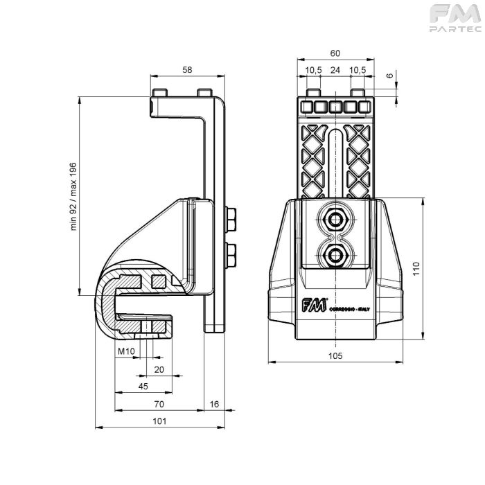 Disegno tecnico SKU SU-KIT-500
