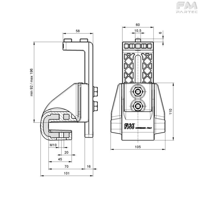 Disegno tecnico SKU SU-KIT-501