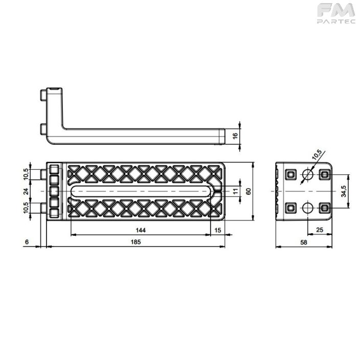 Disegno tecnico Sku: SU-RHY-H