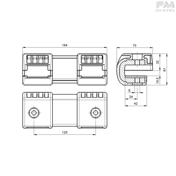 Disegno tecnico SKU SU-GRA-120