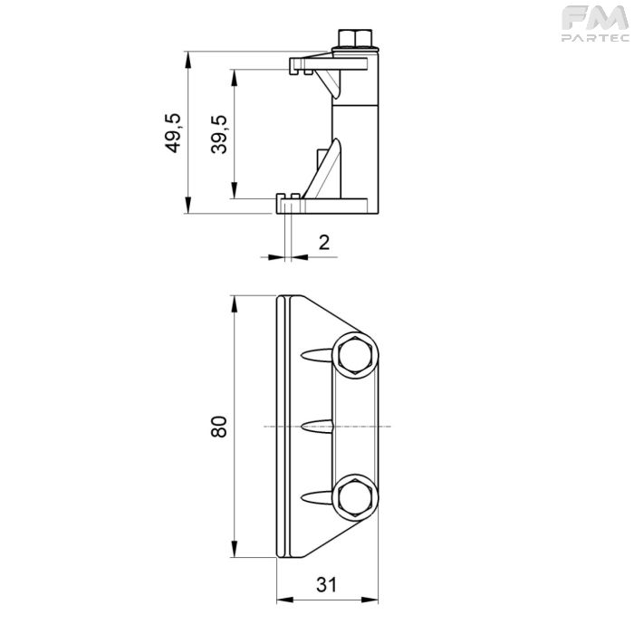 Disegno tecnico SKU SU-BH-40NH