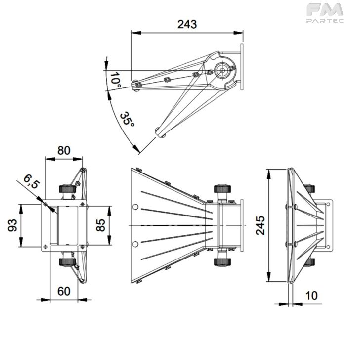 disegno tecnico SKU AL-DF-ADJ245