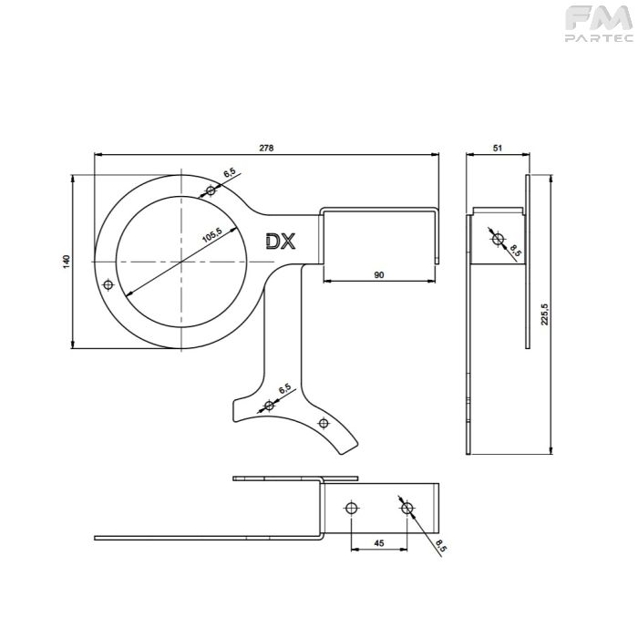 Disegno tecnico Sku: AL-BK-02101