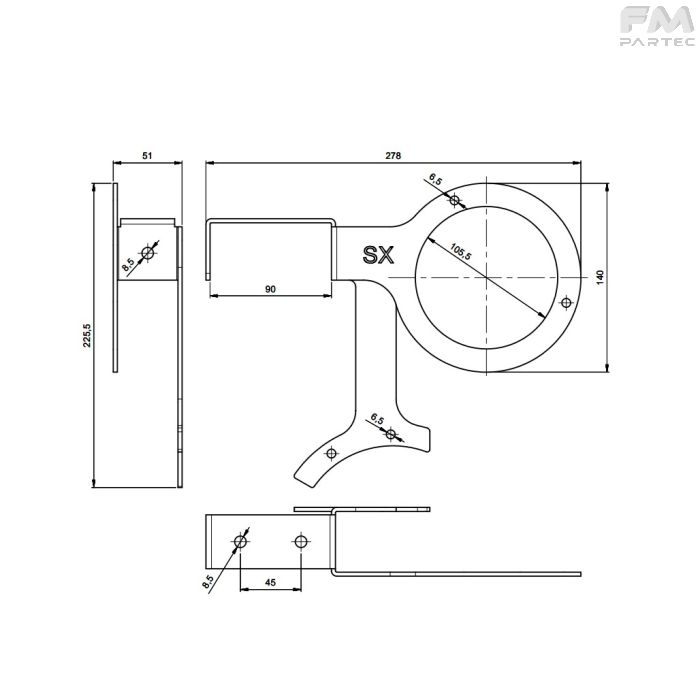 Disegno tecnico Sku: AL-BK-02102
