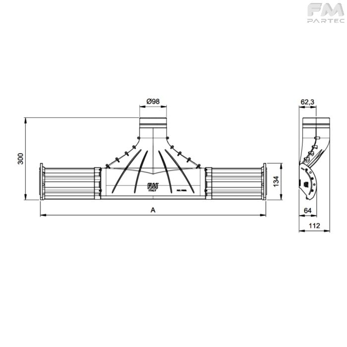 disegno tecnico SKU AL-HO-WR1